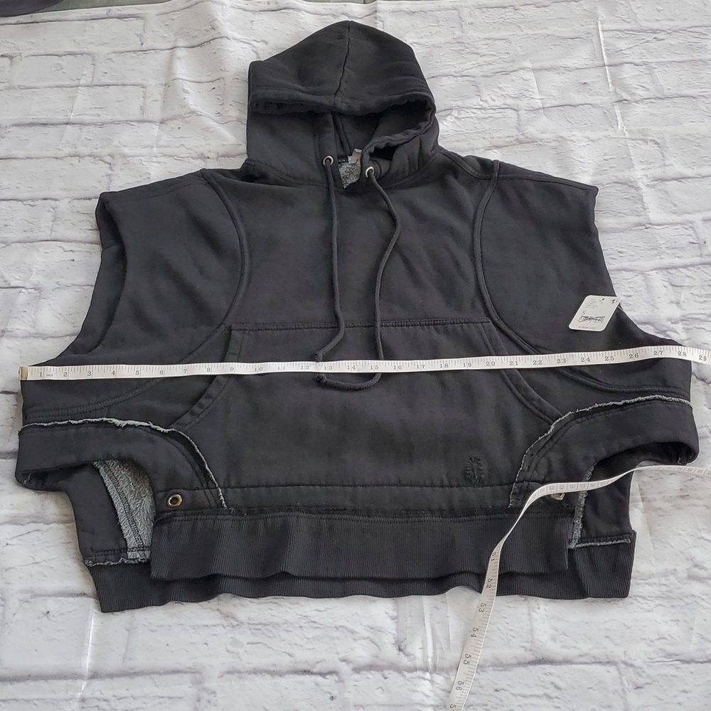 Free People Movement Heavyweight Muscle Tank Hoodie - Black - Picture 5 of 13